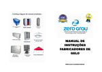 MANUAL DE INSTRUÇÕES FABRICADORES DE GELO