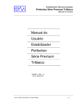 Manual do Usuário Estabilizador Perfection Série