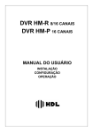 dvr hm-r 8/16 canais dvr hm-p 16 canais manual do usuário