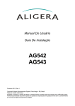 AG540 - Manual do Usuário