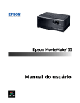 Manual do usuário Epson MovieMate 55