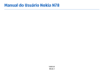 Manual do Usuário Nokia N78