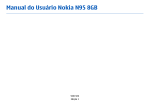Manual do Usu&aacute;rio Nokia N95 8GB