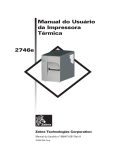 2746e Manual do Usuário da Impressora Térmica