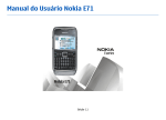 Manual do Usuário Nokia E71