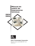 Manual do usário da impressoras térmicas 2824 2844
