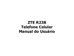 ZTE R238 Telefone Celular Manual do Usuário