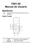 F661-40 Manual do Usuário