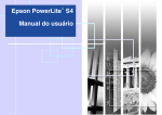Manual do usuário Epson PowerLite S4