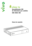 Decodificador HD de Televisão por satélite DEC DS83 HD