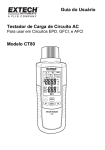 Guia do Usuário Testador de Carga de Circuito AC Modelo CT80