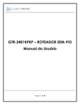 GTR-2401KPKP – ROTEADOR SEM-FIO