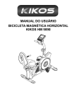 manual do usuário bicicleta magnética horizontal kikos hm