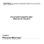 PC1616/PC1832/PC1864 Manual do Usuário
