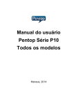 Manual do usu&aacute;rio Pentop S&eacute;rie P10 Todos os modelos