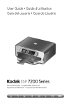 Impressora Multifuncional KODAK s&eacute;rie ESP 7200 &mdash; Guia do Usu&aacute;rio