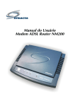 Manual do Usuário Modem ADSL Router NM200