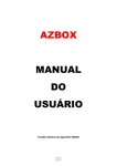 AZBOX MANUAL DO USUÁRIO