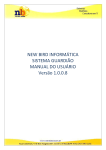 NEW BIRD INFORMÁTICA SISTEMA GUARDIÃO MANUAL DO