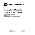 Manual do Usuário LINHA AURI3500SE