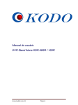 Manual do usuário DVR Stand Alone KDR-08SR / 16SR