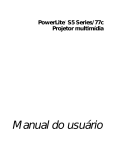 Manual do usuário PowerLite S5/77c