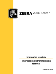 ZD500™ Series Manual do usuário - Zebra Technologies Corporation