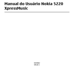 Manual do Usuário Nokia 5220 XpressMusic