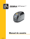 Manual do usuário da impressora de cartões Zebra ZXP Series 1 (pt)