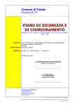 PIANO DI SICUREZZA E DI COORDINAMENTO