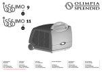 Olimpia Splendid ISSIMO 9 User Guide Manual AIR CONDITIONER