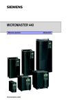 MICROMASTER 440 - Industry Support Siemens