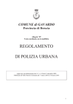 REGOLAMENTO DI POLIZIA URBANA