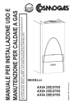 MANUALE PER INSTALLAZIONE USO E MANUTENZIONE PER