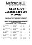 Lofrans` : catalogue Albatros, Albatros de Luxe et Jaguaro