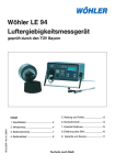 Wöhler LE 94 Luftergiebigkeitsmessgerät