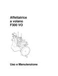 Manuale d`uso e istruzioni F300 volano (PDF