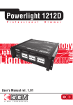 Powerlight 1212D manual
