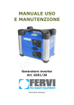 MANUALE USO E MANUTENZIONE Generatore inverter Art
