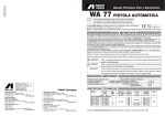 WA 77 PISTOLA AUTOMATICA