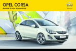 Corsa Manuale di uso e manutenzione