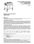 CARRELLO TERMICO SCALDAVIVANDE A TEMPERATURE
