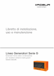 Libretto d`installazione, uso e manutenzione Generatore