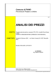 ANALISI DEI PREZZI