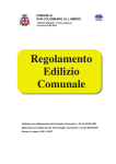 Regolamento Edilizio Comunale