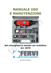 MANUALE USO E MANUTENZIONE Set smerigliatrice