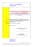 Piano di Sicurezza e di Coordinamento