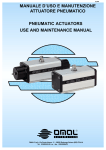 manuale d`uso e manutenzione attuatore pneumatico pneumatic