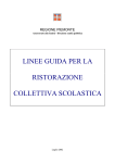 linee guida per la ristorazione collettiva scolastica