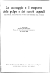 Lo stoccaggio e il trasporto delle polpe e dei succhi